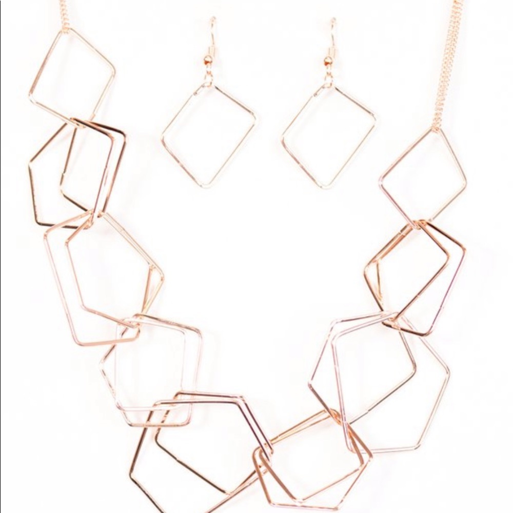Industrial Chaos Rose Gold Necklace